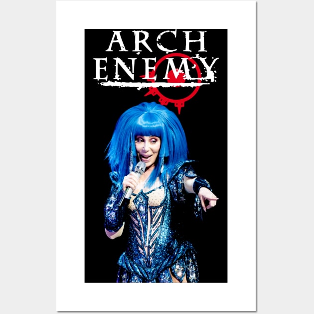 Arch Enemy "Cher" Parody Wall Art by lilmousepunk